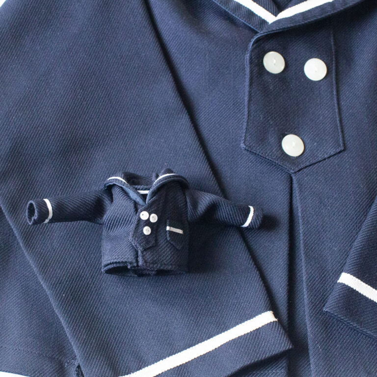ミニチュア制服のボタン制作